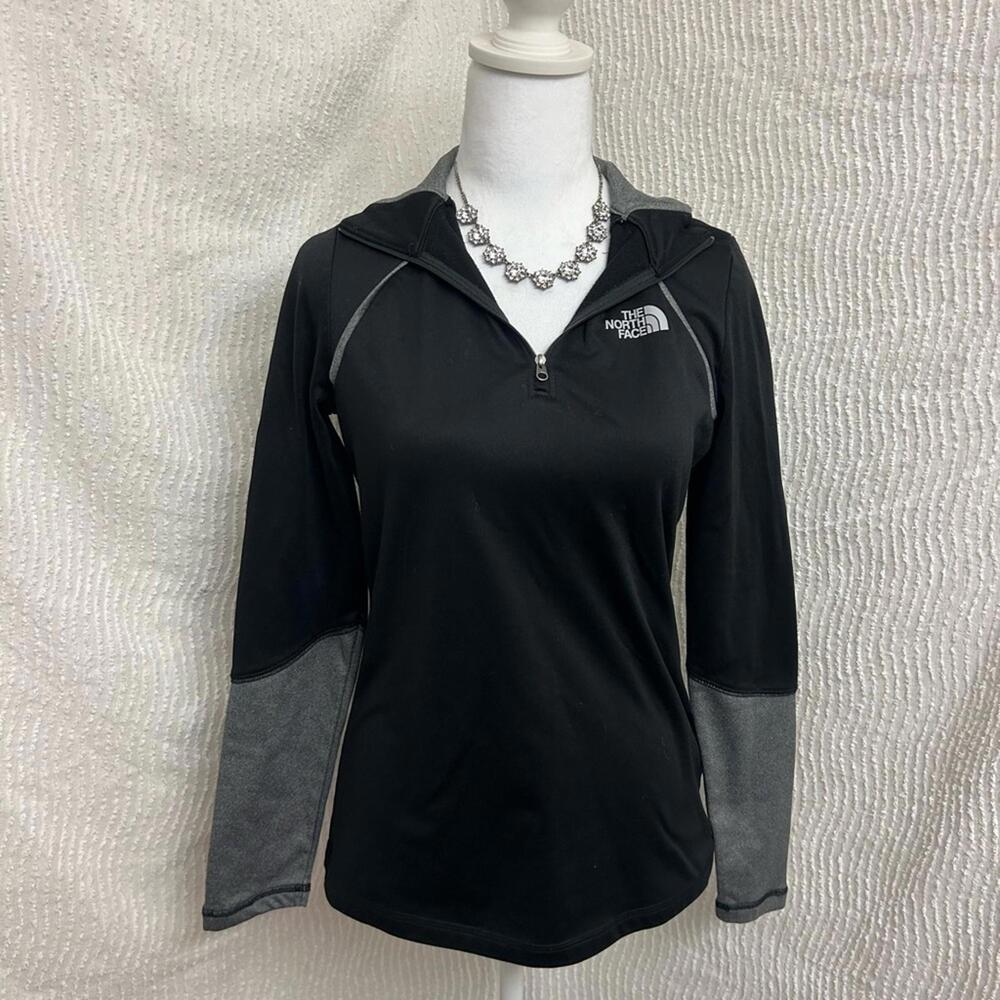 The North Face Black Fleece 1/4 Zip Pullover Womens S Cinder Jacket